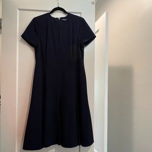 Ralph Lauren Navy Blue Midi Dress